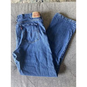 Levis 505 Women's Sz 14M 32 x 32 Blue Jeans Denim Straight Med Wash